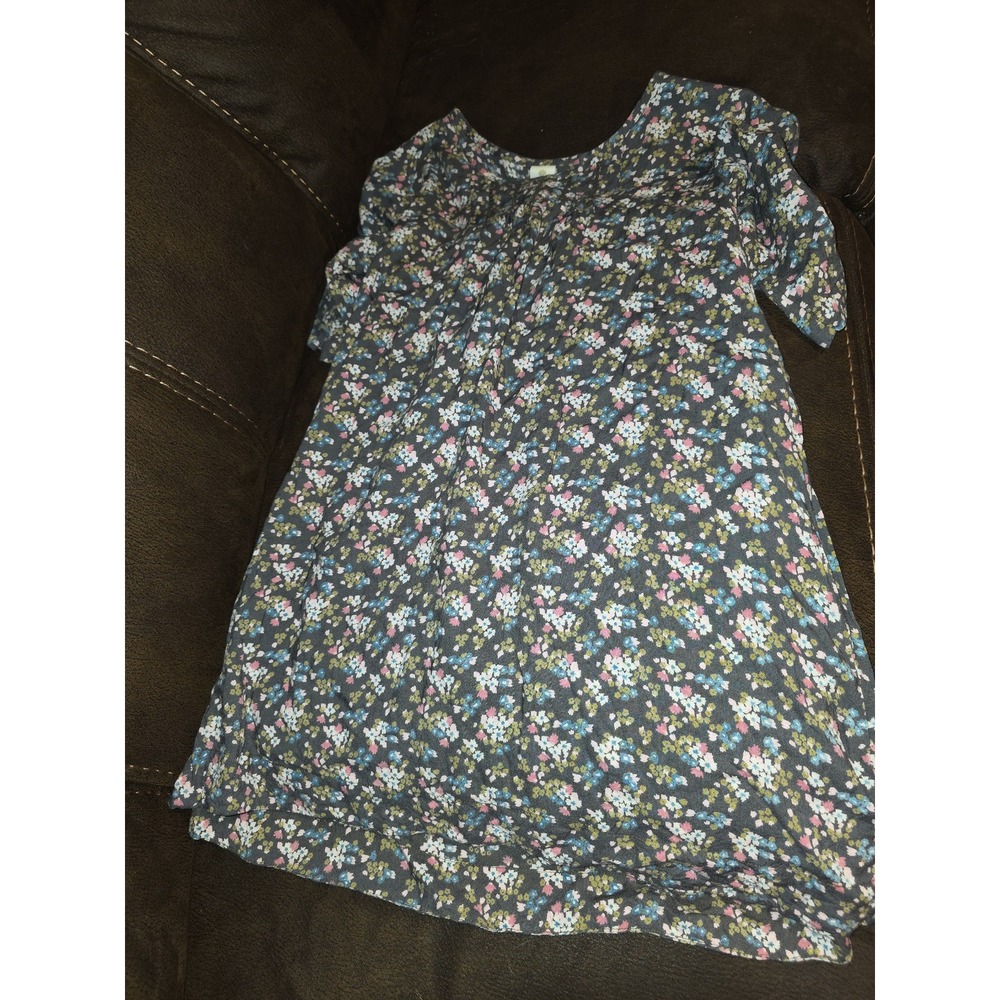 Tucker and Tate Grey floral fall autumn dress size 8